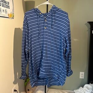 Vineyard Vines Navy Striped Pullover
